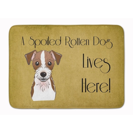Carolines Treasures Jack Russell Terrier Spoiled Dog Machine Washable Memory Foam Mat BB1450RUG